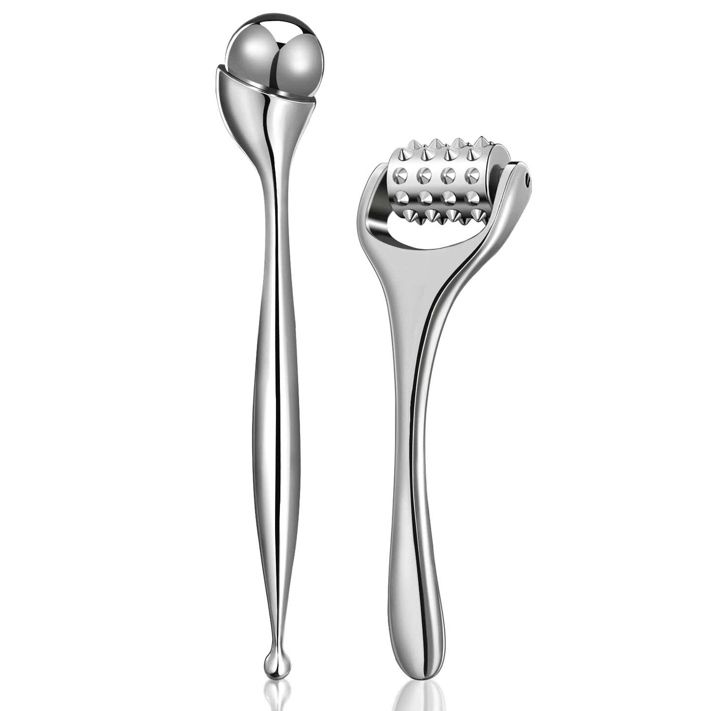 QooWo Eye Roller Upgrade 2 in 1 Kit Face Rollers Face Massager Tool for Puffiness Eye Bags Eye Soreness